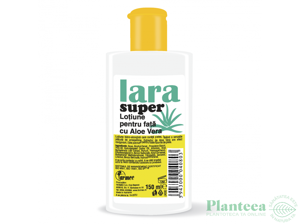 Lotiune fata aloe vera Lara 150ml - FARMEC