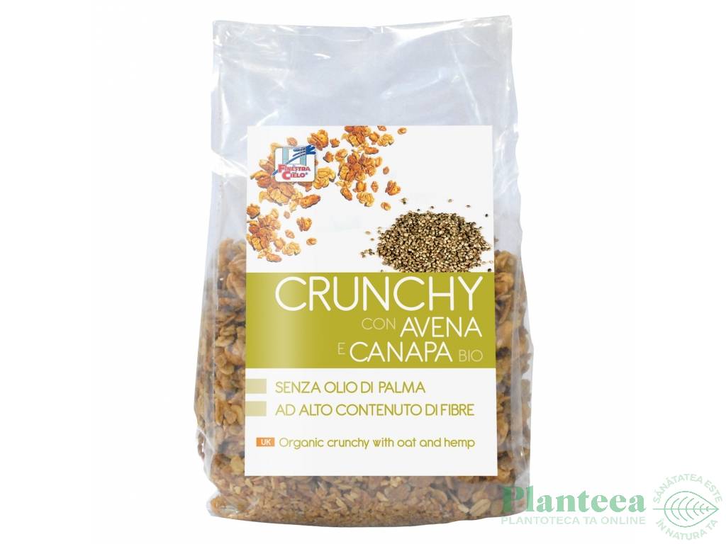 Musli crocant ovaz seminte canepa eco 375g - LA FINESTRA SUL CIELO