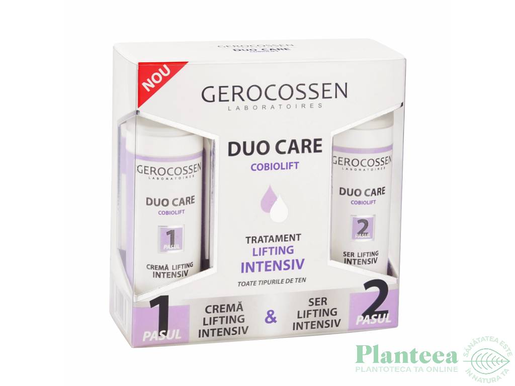 Kit tratament lifting intensiv cobiolift Duo Care [crema+ser] 30ml+30ml - GEROCOSSEN