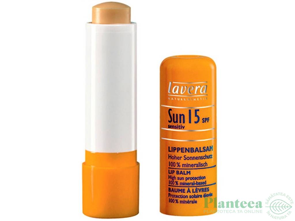 Balsam buze spf15 Sun Sensitiv 4,5g - LAVERA