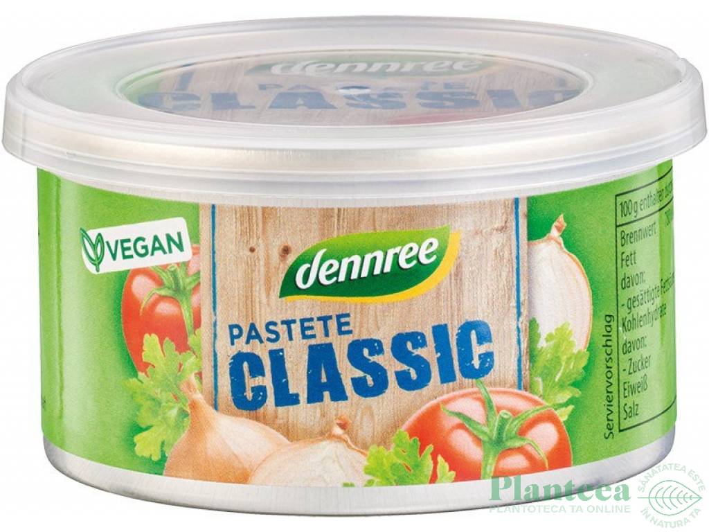 Pate vegetal clasic eco 125g - DENNREE