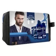 Borseta cadou barbati [balsam dupa ras+spuma ras+deo antiperspirant] 3b - GEROVITAL MEN