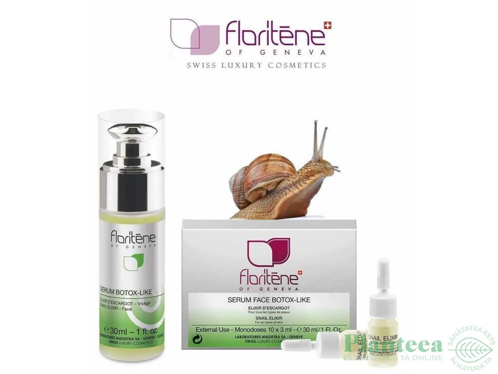 Ser concentrat extract melc Botox Like 30ml - FLORITENE