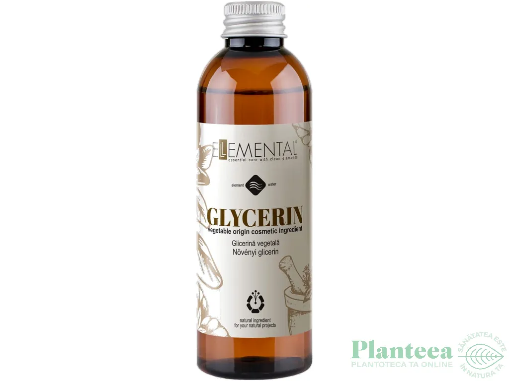 Glicerina vegetala 99,5% puritate 1L - ELLEMENTAL