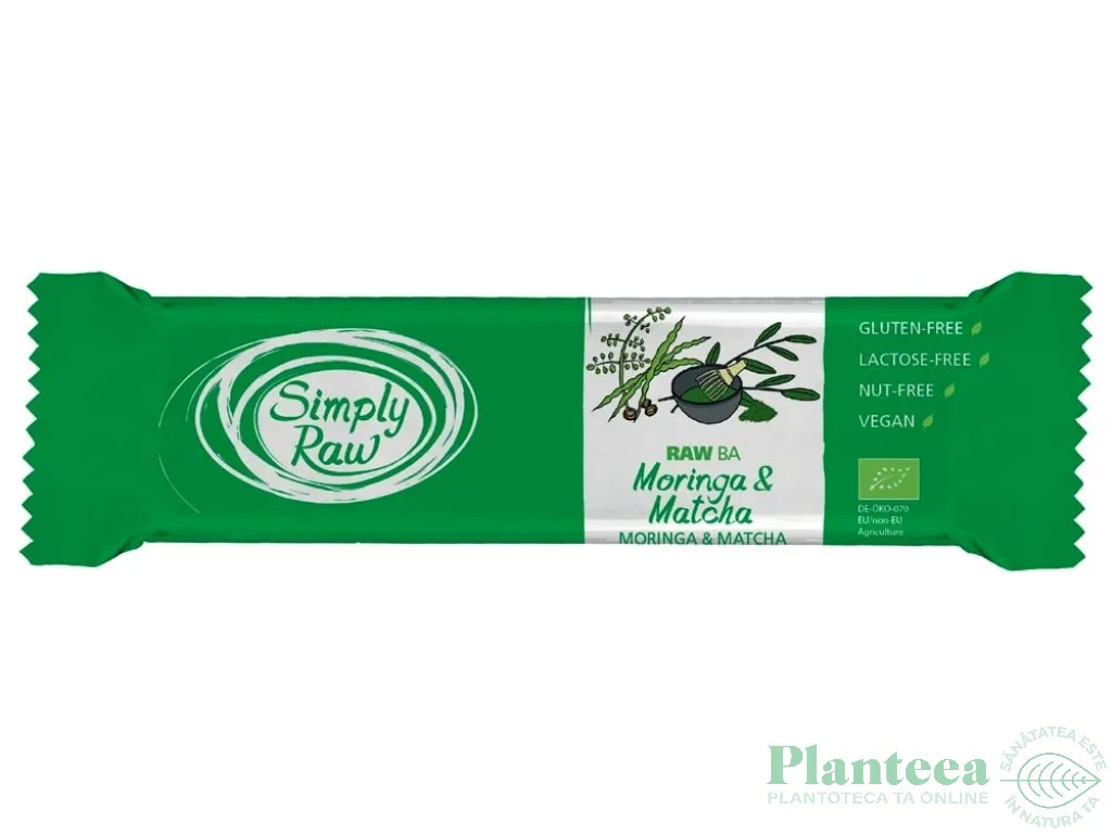 Baton moringa matcha eco 40g - SIMPLY RAW