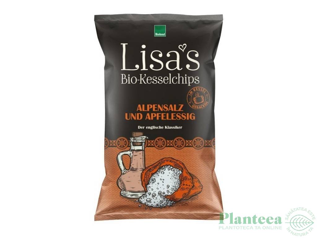 Chipsuri cartofi sare Alpi otet mere eco 110g - LISA`S