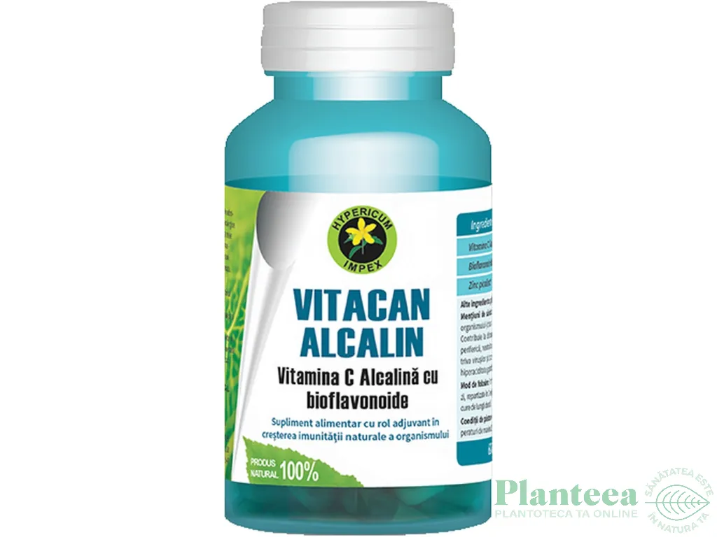 Vitacan alcalin [vitamina C naturala] 60cps - HYPERICUM