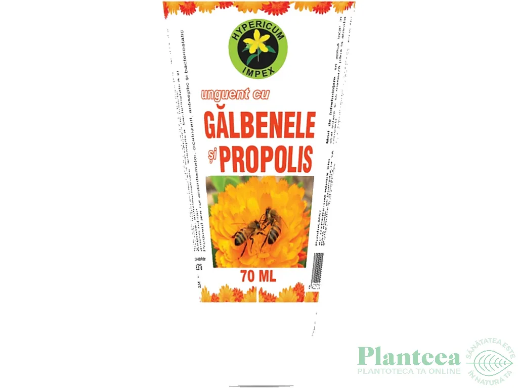 Unguent galbenele propolis 70ml - HYPERICUM