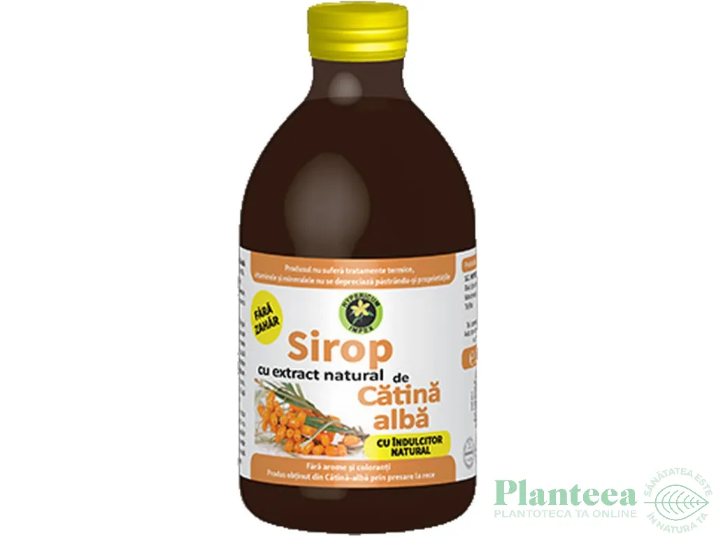 Sirop catina alba stevie fara zahar 250ml - HYPERICUM
