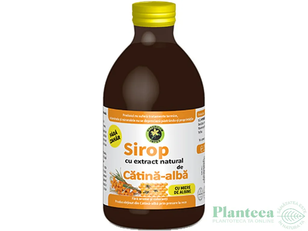 Sirop catina alba miere fara zahar 250ml - HYPERICUM