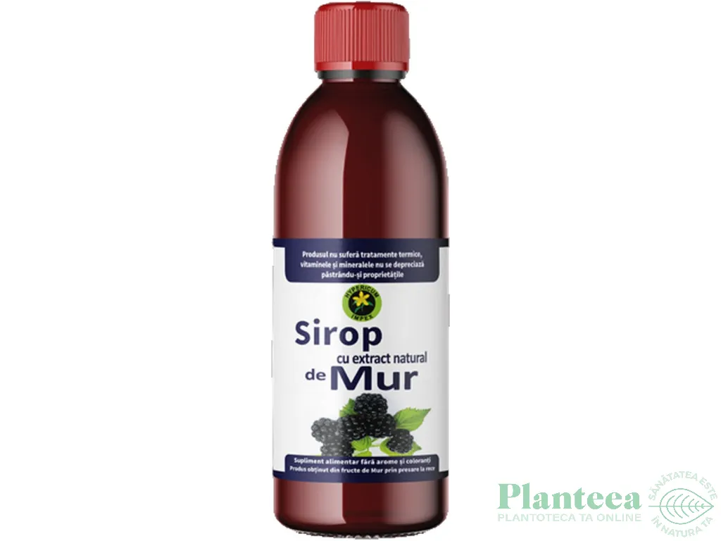 Sirop mur cu zahar invertit 500ml - HYPERICUM