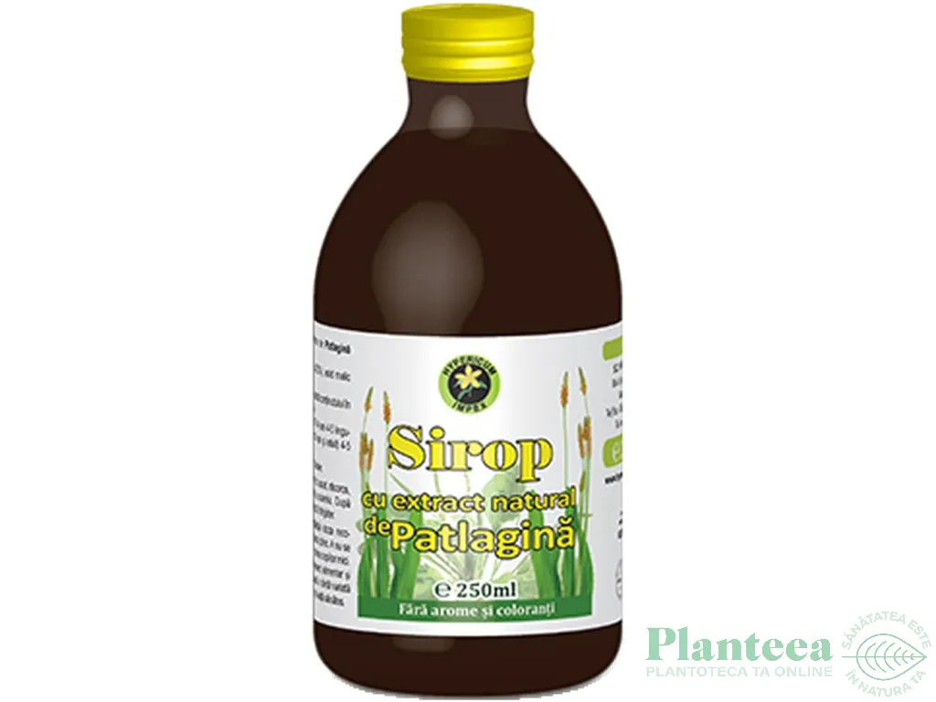 Sirop patlagina cu zahar invertit 250ml - HYPERICUM