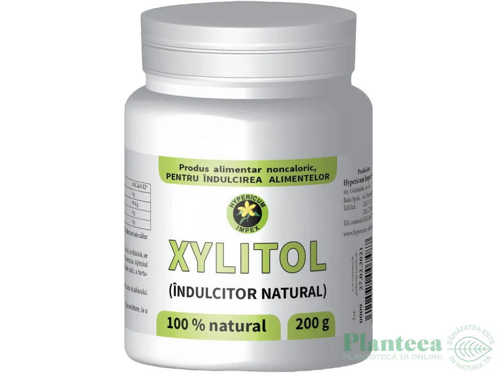 Xylitol indulcitor pulbere 200g - HYPERICUM