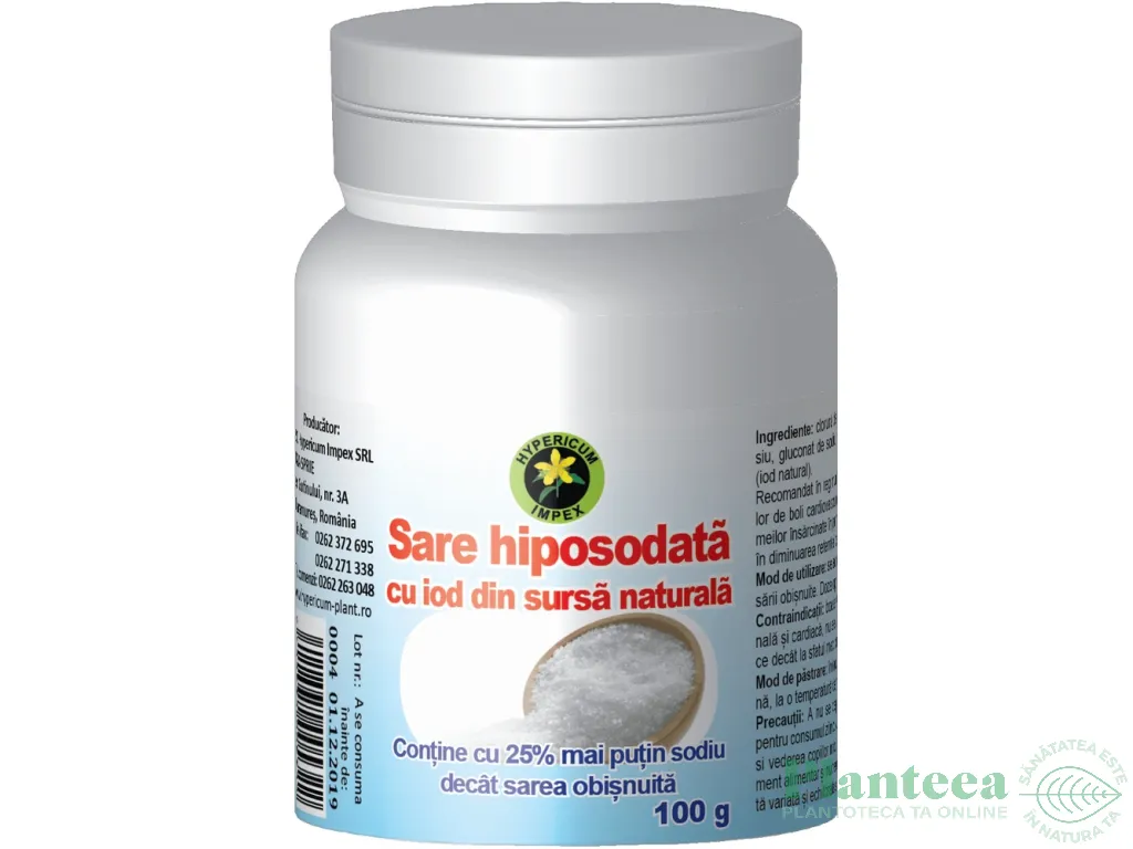 Sare hiposodata 100g - HYPERICUM