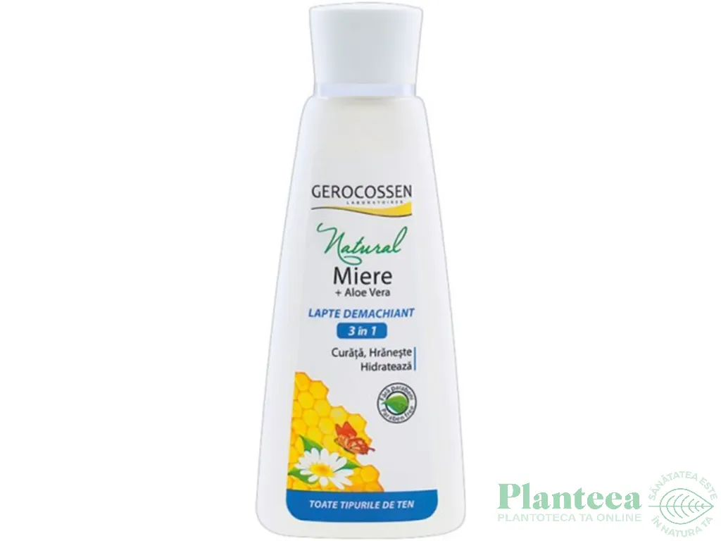 Lapte demachiant 3in1 Natural 200ml - GEROCOSSEN