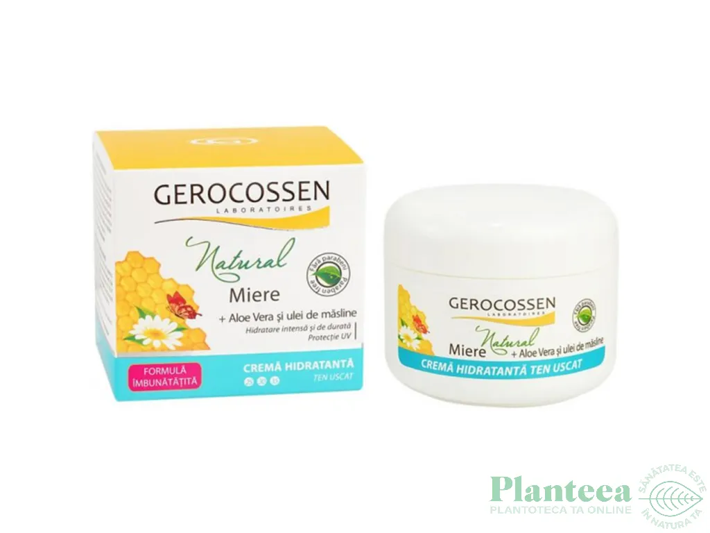 Crema zi hidratanta ten uscat Natural 100ml - GEROCOSSEN