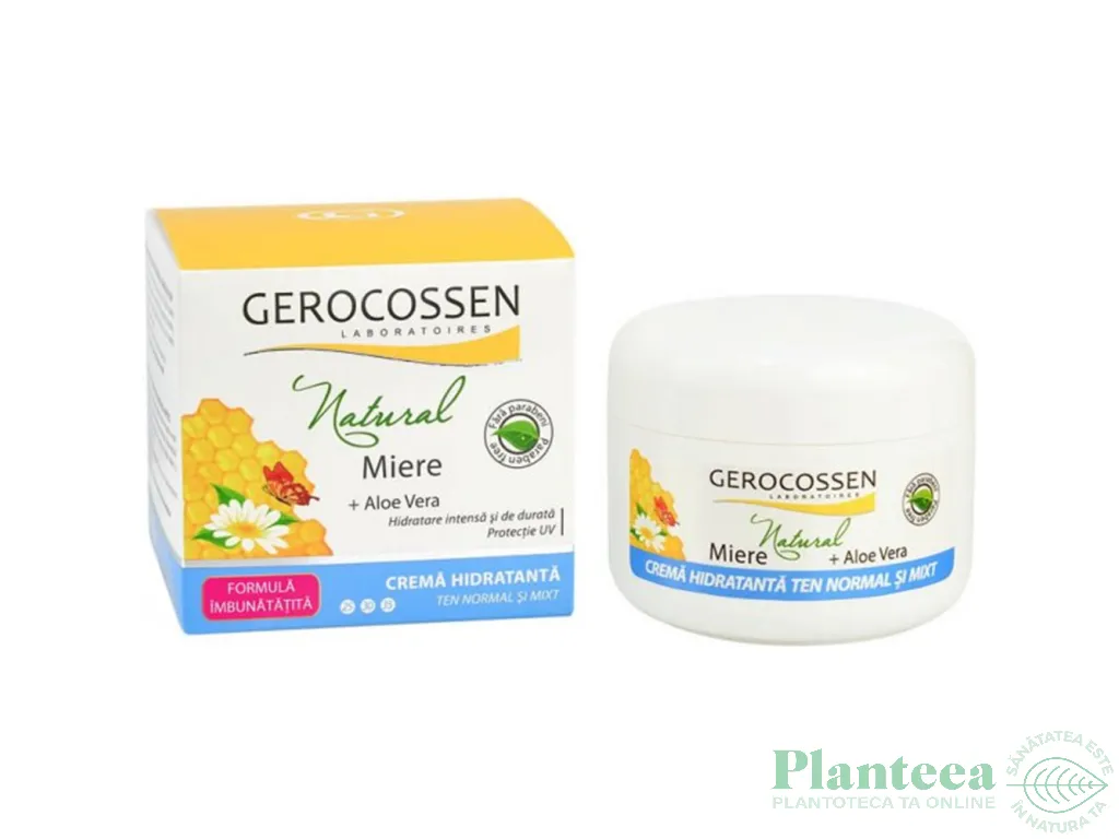 Crema zi hidratanta ten normal/mixt Natural 100ml - GEROCOSSEN