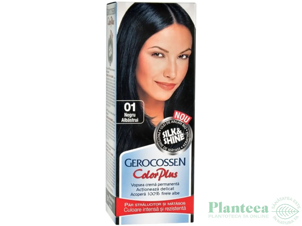 Vopsea par nr0.1 negru albastrui 50ml - GEROCOSSEN
