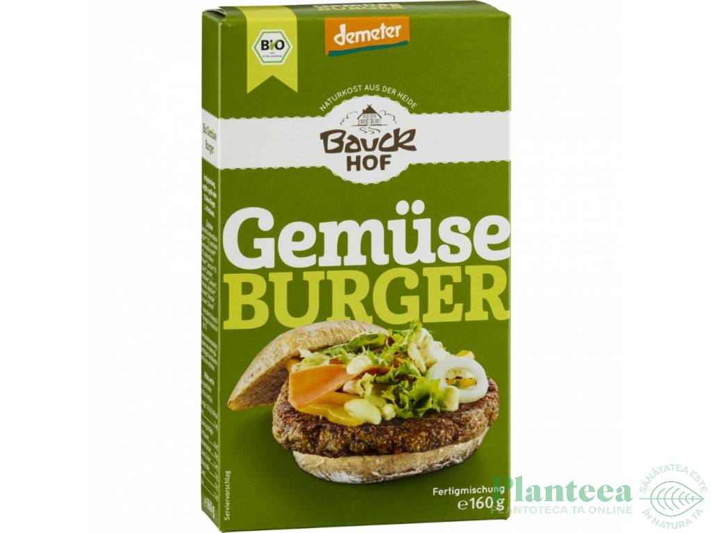 Premix burger vegan legume Demeter eco 160g - BAUCK HOF