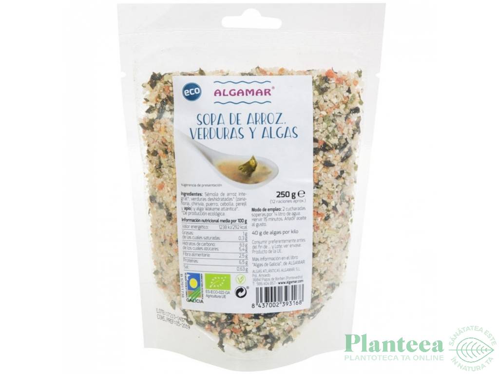 Supa gris orez brun alge marine bio 250g - ALGAMAR
