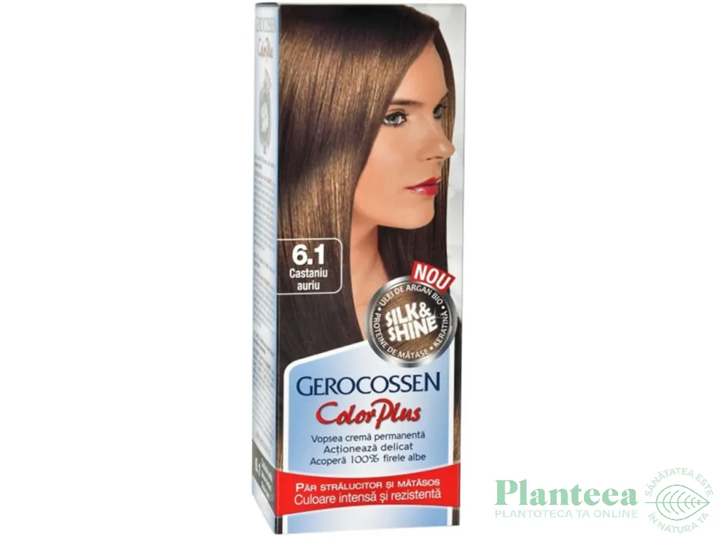 Vopsea par nr6.1 castaniu auriu 50ml - GEROCOSSEN