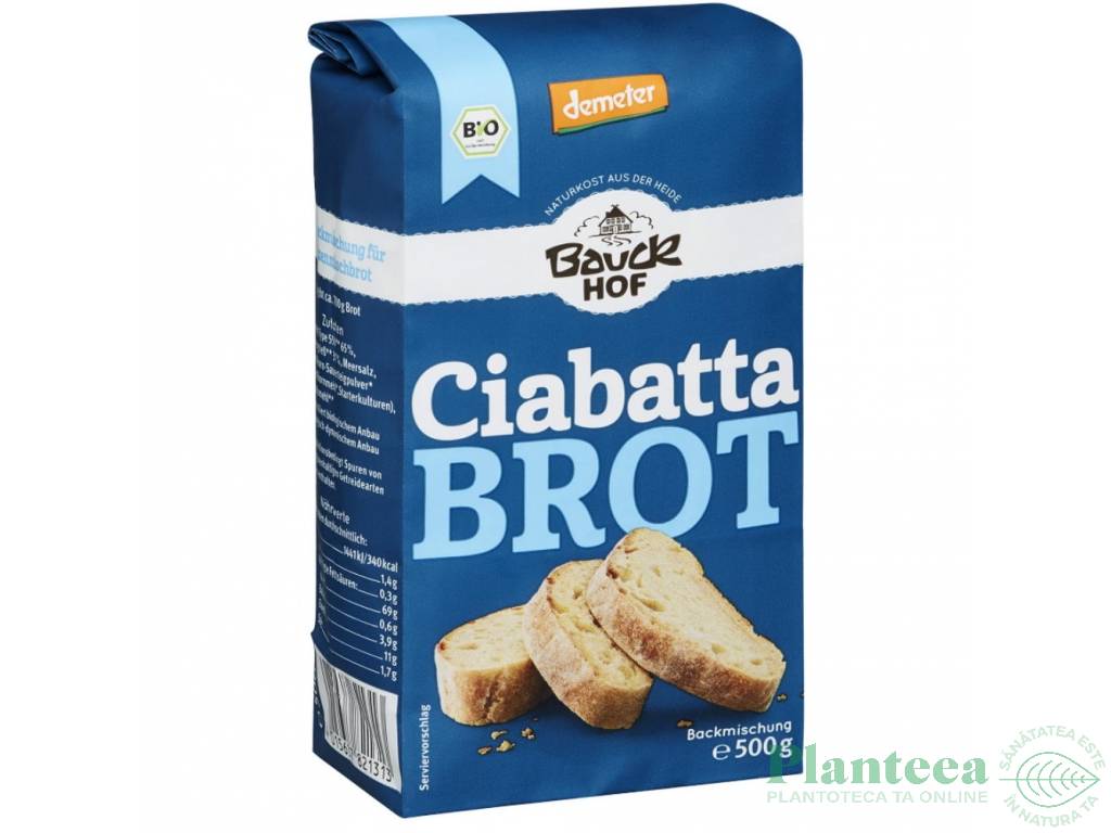 Premix paine Ciabatta Demeter 500g - BAUCK HOF