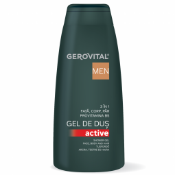 Gel dus 3in1 active barbati 400ml - GEROVITAL MEN