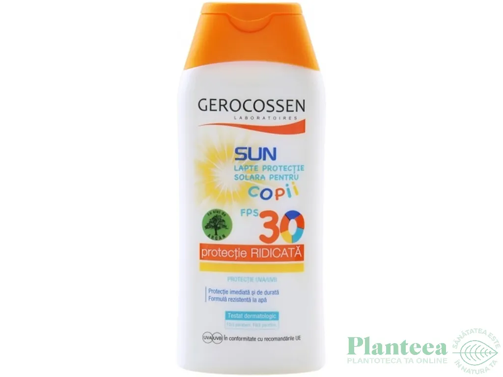 Lapte protectie solara copii spf30 Sun 200ml - GEROCOSSEN