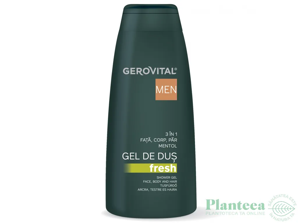 Gel dus 3in1 fresh barbati 400ml - GEROVITAL MEN