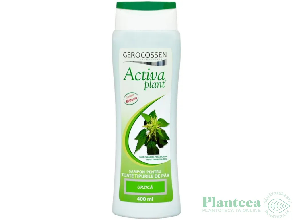 Sampon urzica toate tipurile par ActivaPlant 400ml - GEROCOSSEN