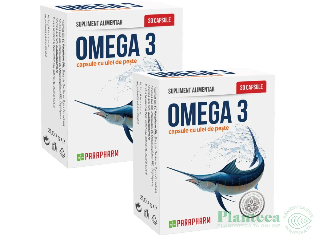 Pachet Omega3 2x30cps - PARAPHARM