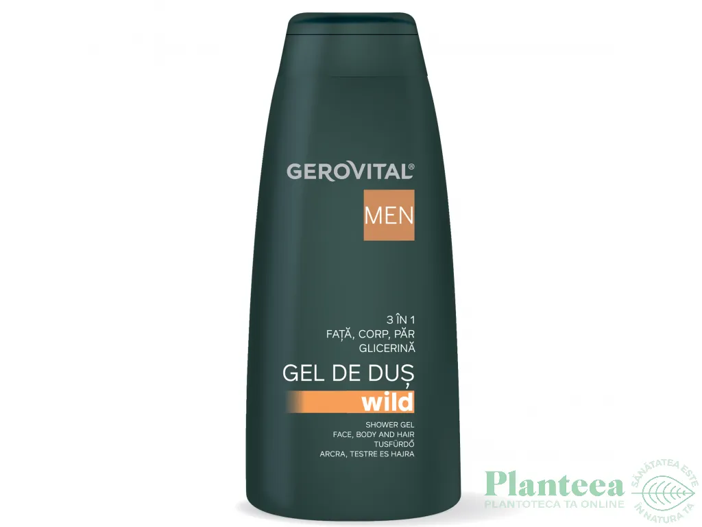 Gel dus 3in1 wild barbati 400ml - GEROVITAL MEN