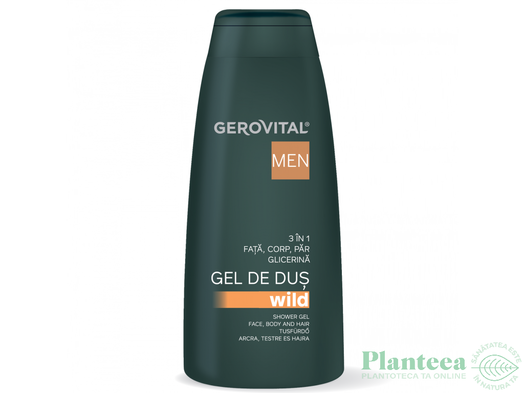 Gel dus 3in1 wild barbati 400ml - GEROVITAL MEN