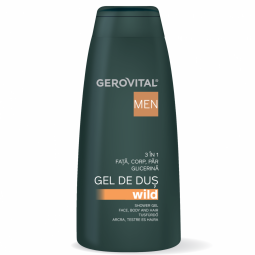 Gel dus 3in1 wild barbati 400ml - GEROVITAL MEN