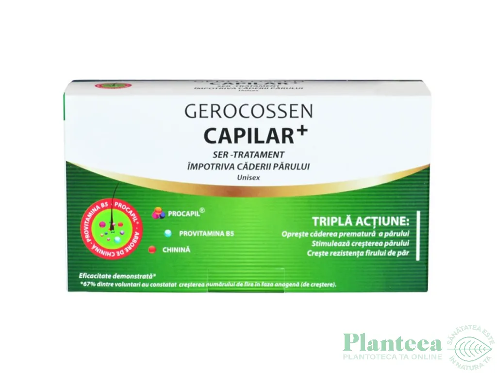 Ser par tratament imp caderii Capilar+ 10x10ml - GEROCOSSEN