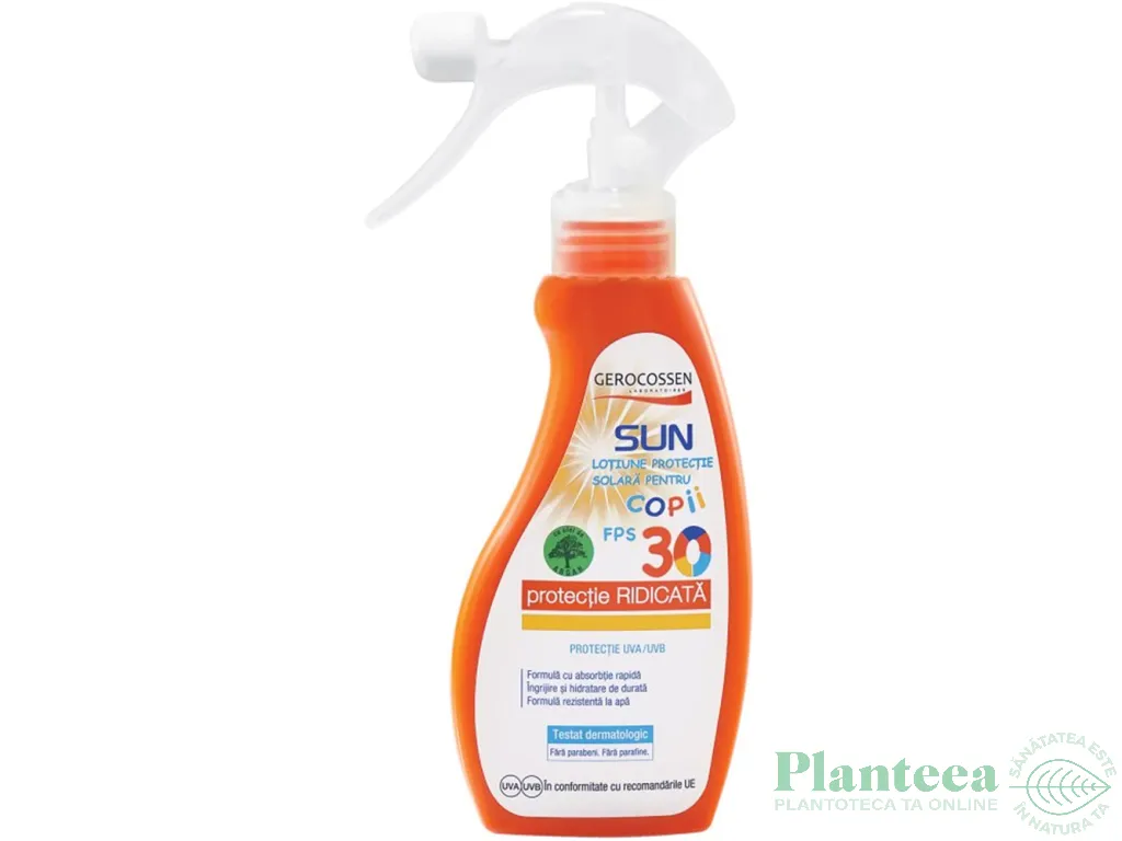 Lotiune protectie solara copii spf30 Sun 200ml - GEROCOSSEN