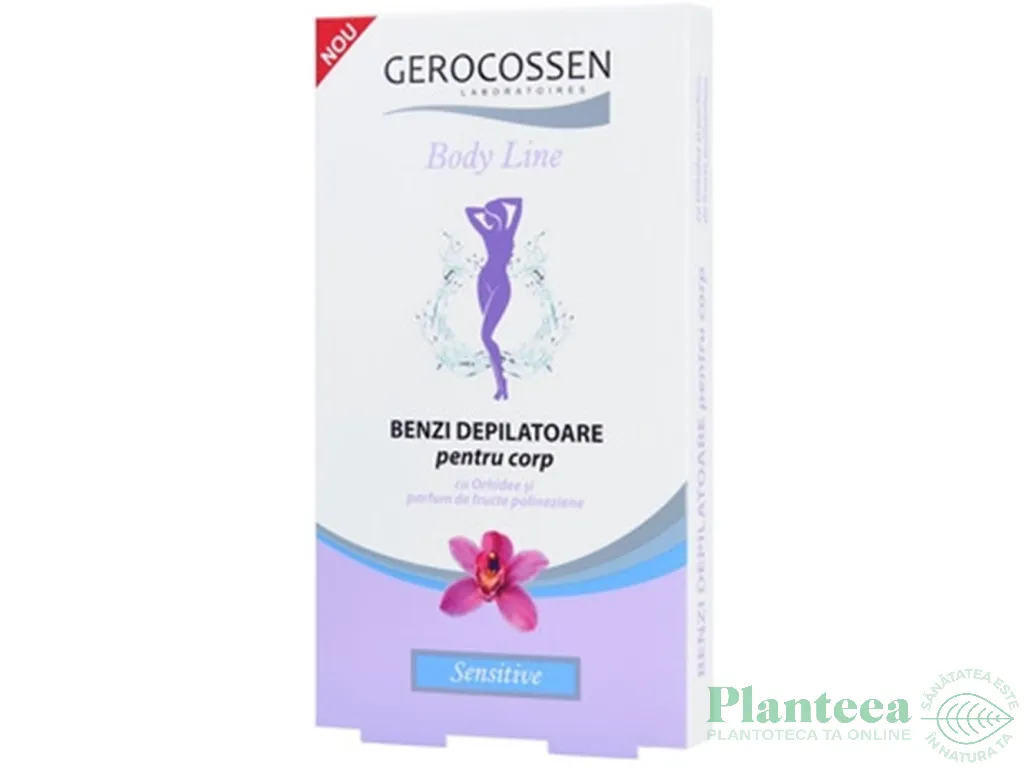 Benzi depilatoare corp sensitive orhidee 12b - GEROCOSSEN