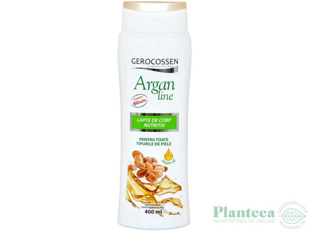 Lapte corp nutritiv ArganLine 400ml - GEROCOSSEN