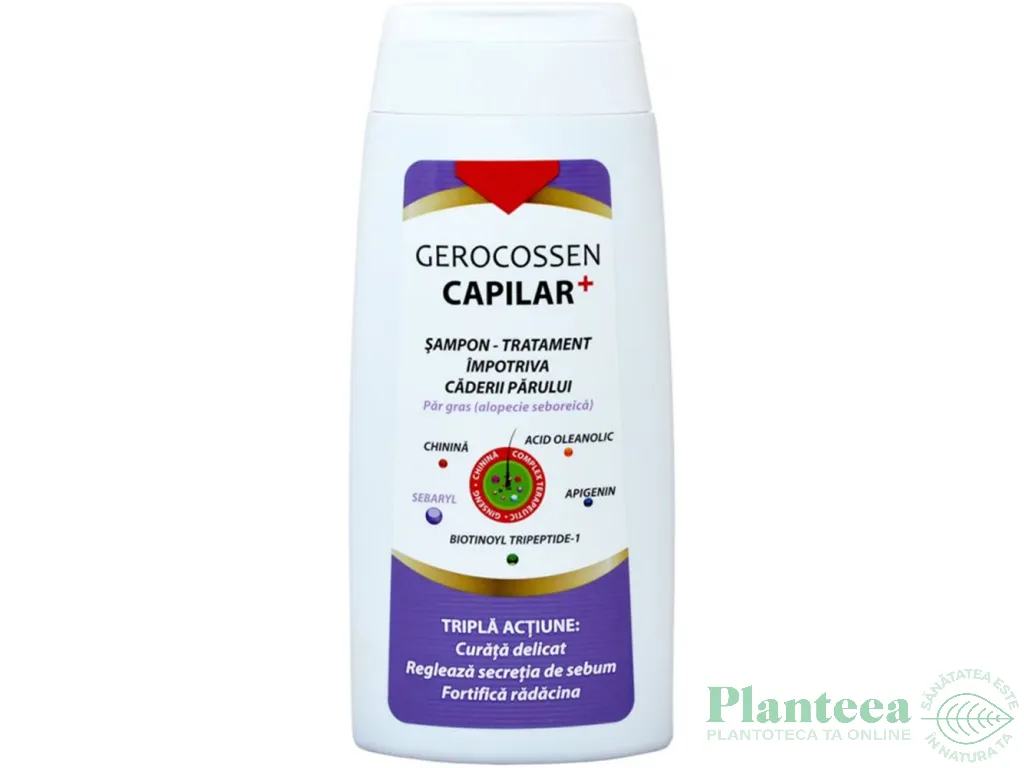 Sampon tratament imp caderii parului gras Capilar+ 275ml - GEROCOSSEN
