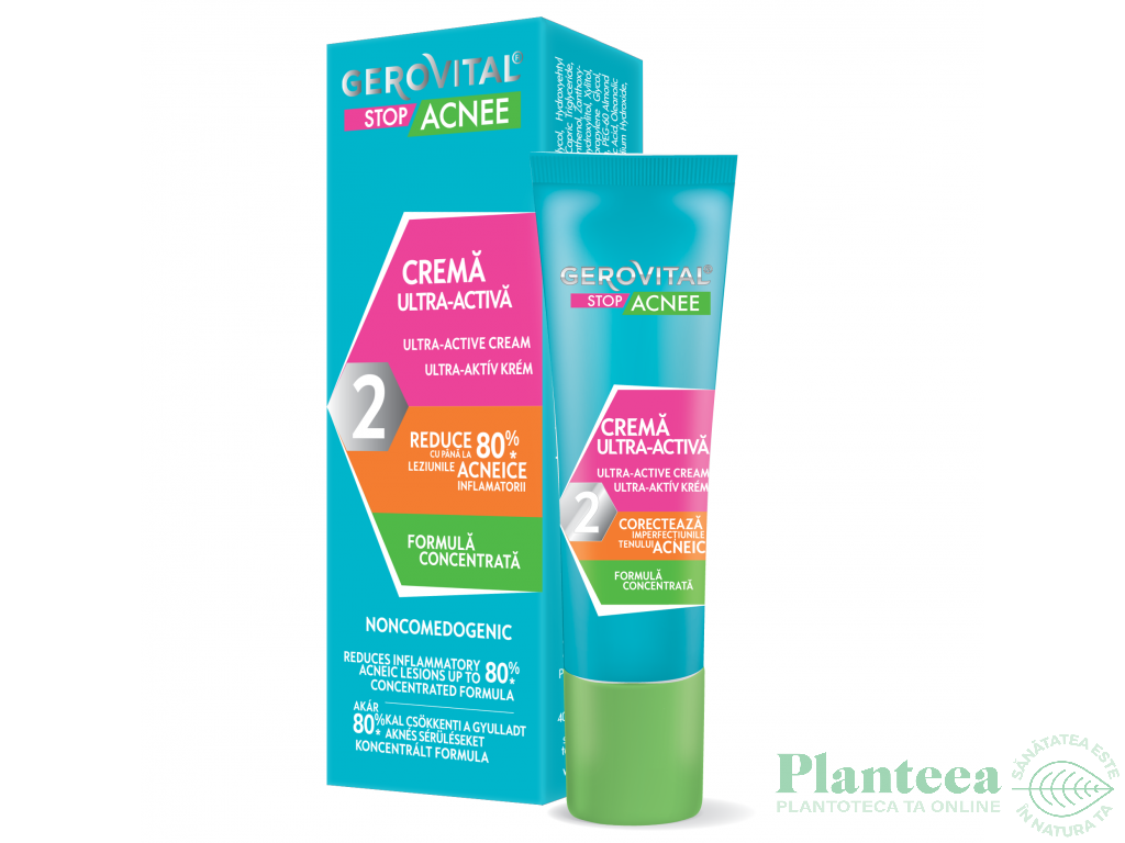 Crema antiacneica ultra activa 15ml - GEROVITAL STOP ACNEE