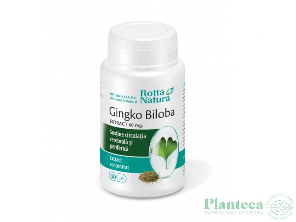 Ginkgo biloba 60mg 30cps - ROTTA NATURA