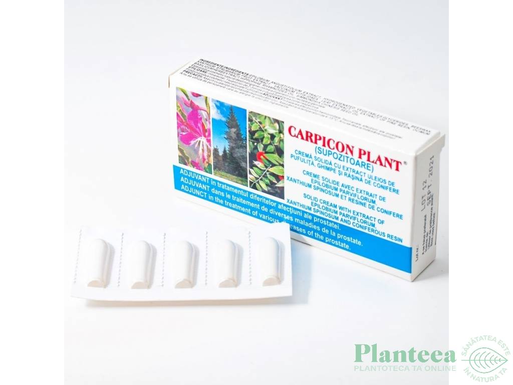 Supozitor Carpicon Plant 1gx10 bucati - Elzin Plant
