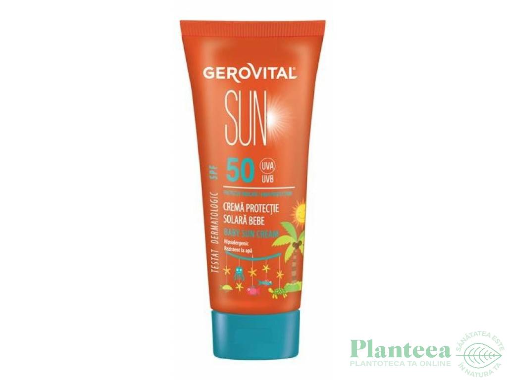 Crema protectie solara bebe spf50 100ml - GEROVITAL SUN