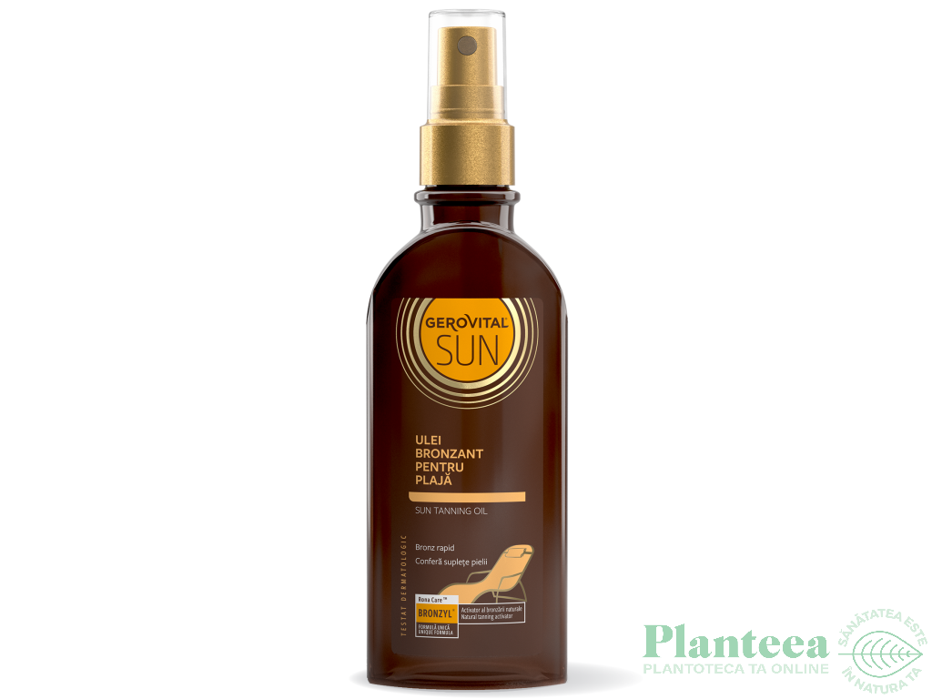 Ulei bronzant pt plaja spf0 150ml - GEROVITAL SUN