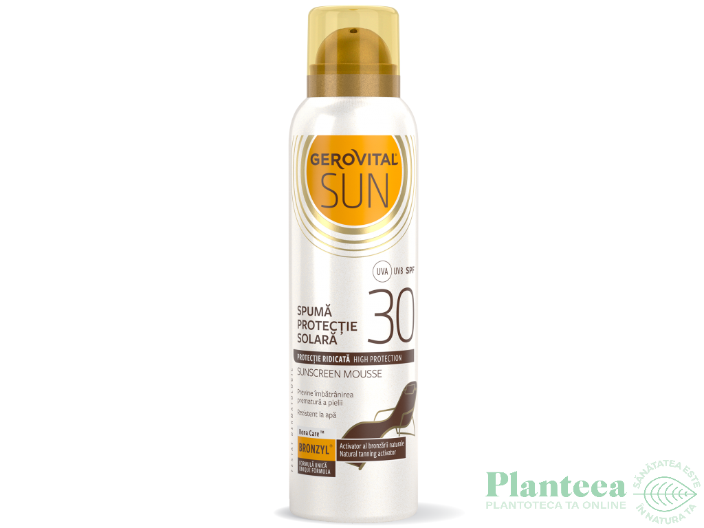 Spuma protectie solara spf30 adulti 150ml - GEROVITAL SUN