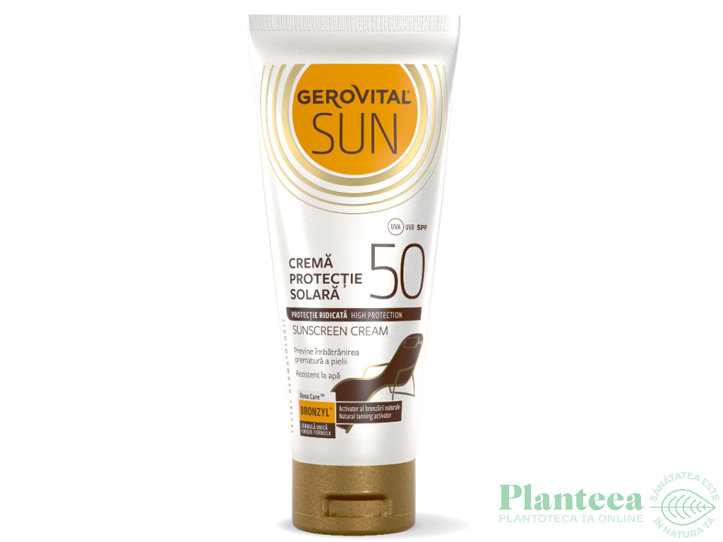 Crema protectie solara spf50 100ml - GEROVITAL SUN