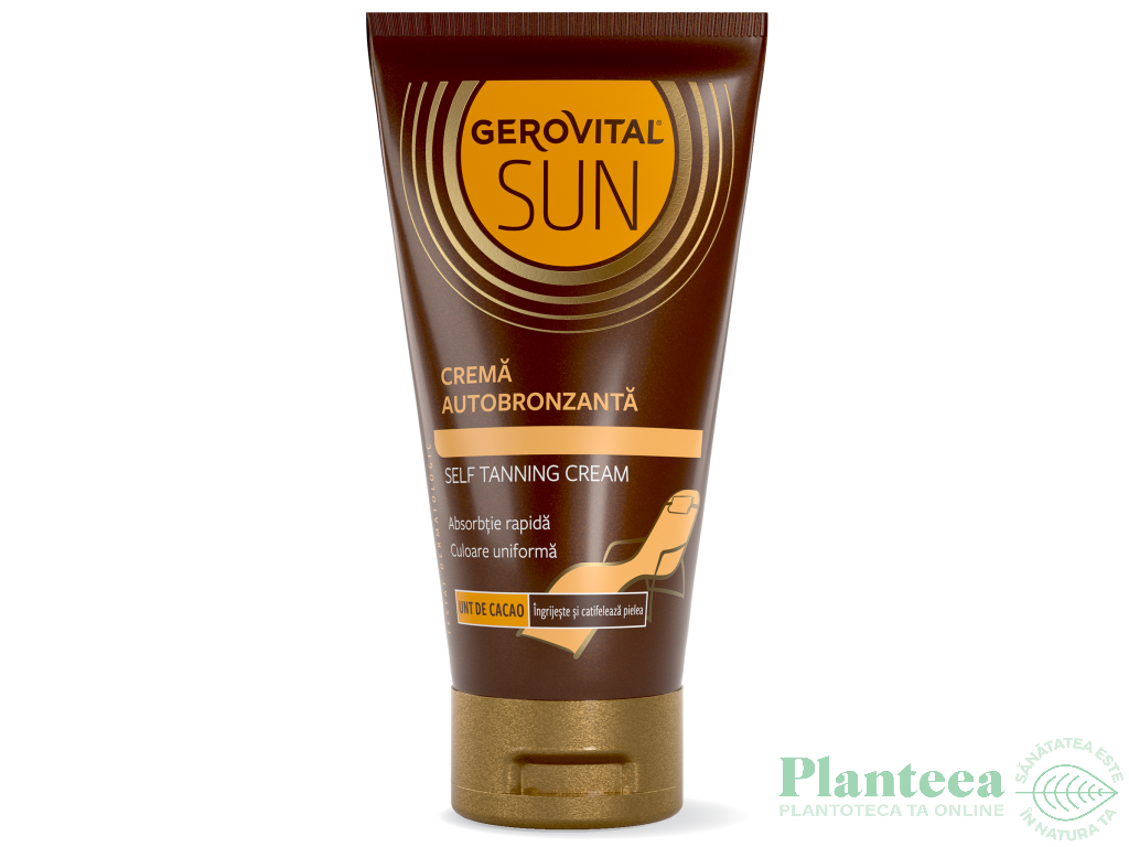 Crema autobronzanta bronz auriu 150ml - GEROVITAL SUN