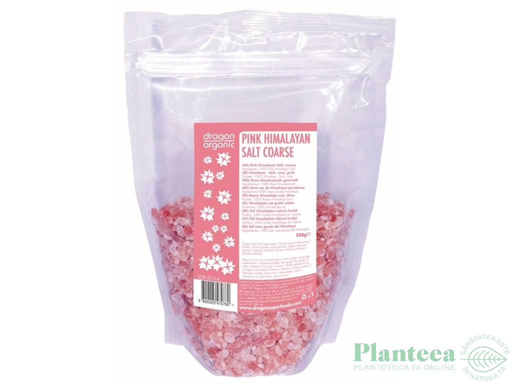 Sare roz grunjoasa Himalaya 500g - SMART ORGANIC