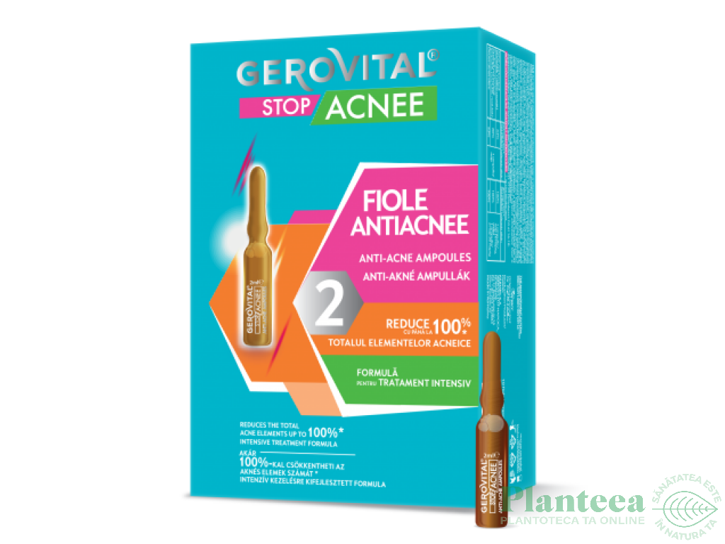 Fiole antiacnee 10x2ml - GEROVITAL STOP ACNEE