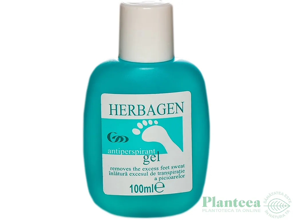Gel antiperspirant picioare 100ml - HERBAGEN